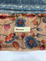 Seetha (Tussar silk) - Blue - Image 4