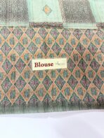 Paarijatham (Jute silk) - Rexona green - Image 4