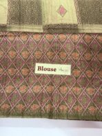 Paarijatham (Jute silk) - Moss green - Image 4