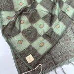 Paarijatham (Jute silk) - Rexona green