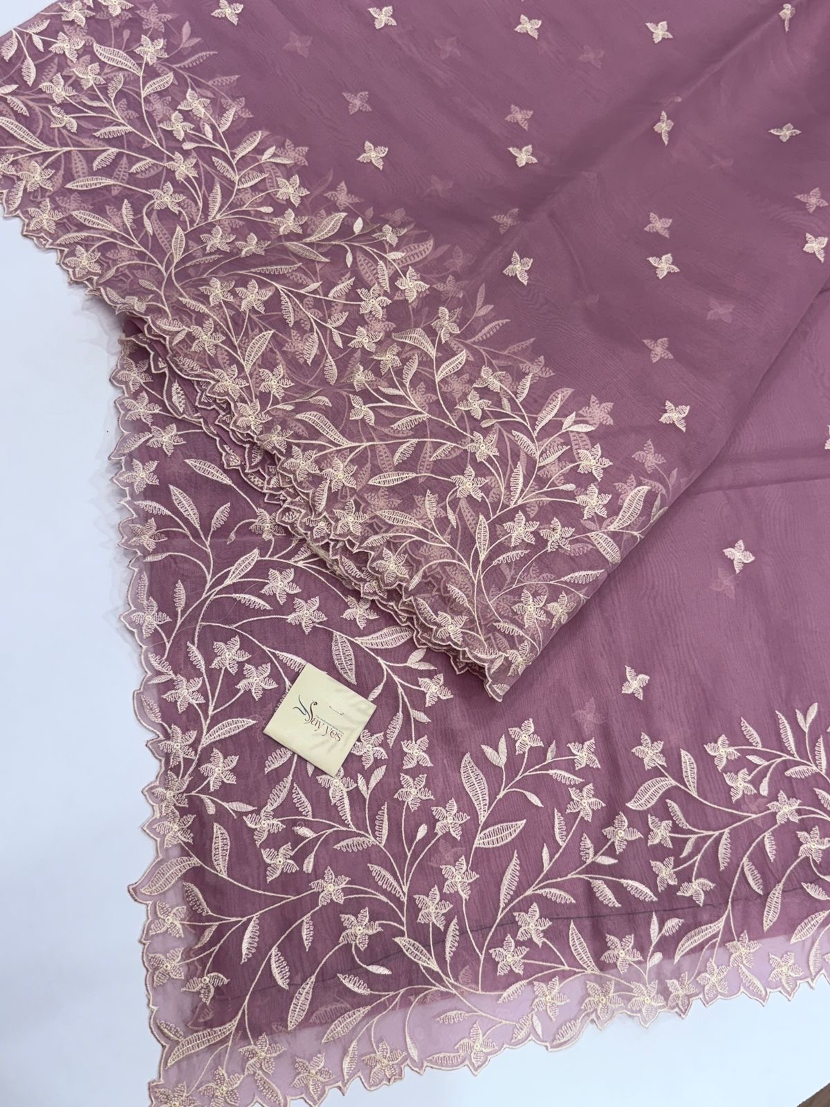 b5acb1a2-c838-4300-b999-071d0dd8db65 Tessa (Pure Organza-cotton blend) - Lilac - Image 1