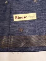 Bhavina (Silk cotton) - Navy blue - Image 4