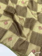 Paarijatham (Jute silk) - Moss green - Image 2