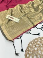 Aadhya (Silk cotton) - Hot pink - Image 3