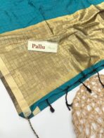 Aadhya (Silk cotton) - Peacock green - Image 3