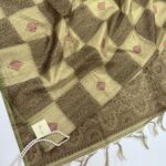 Paarijatham (Jute silk) - Moss green