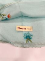 Blush & Bloom (Hand-painted Kota ) - Iris blue - Image 4