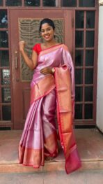 Sukhi (saree) - Pink & Red