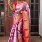 Sukhi (saree) - Pink & Red