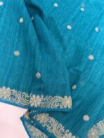 Bhavina (Silk cotton) - Sea green - Image 2