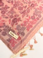 Let’s bloom (Muga cotton) - Warm peach - Image 3