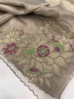 Merlin (Pure designer Organza) - Muted Taupe - Image 3