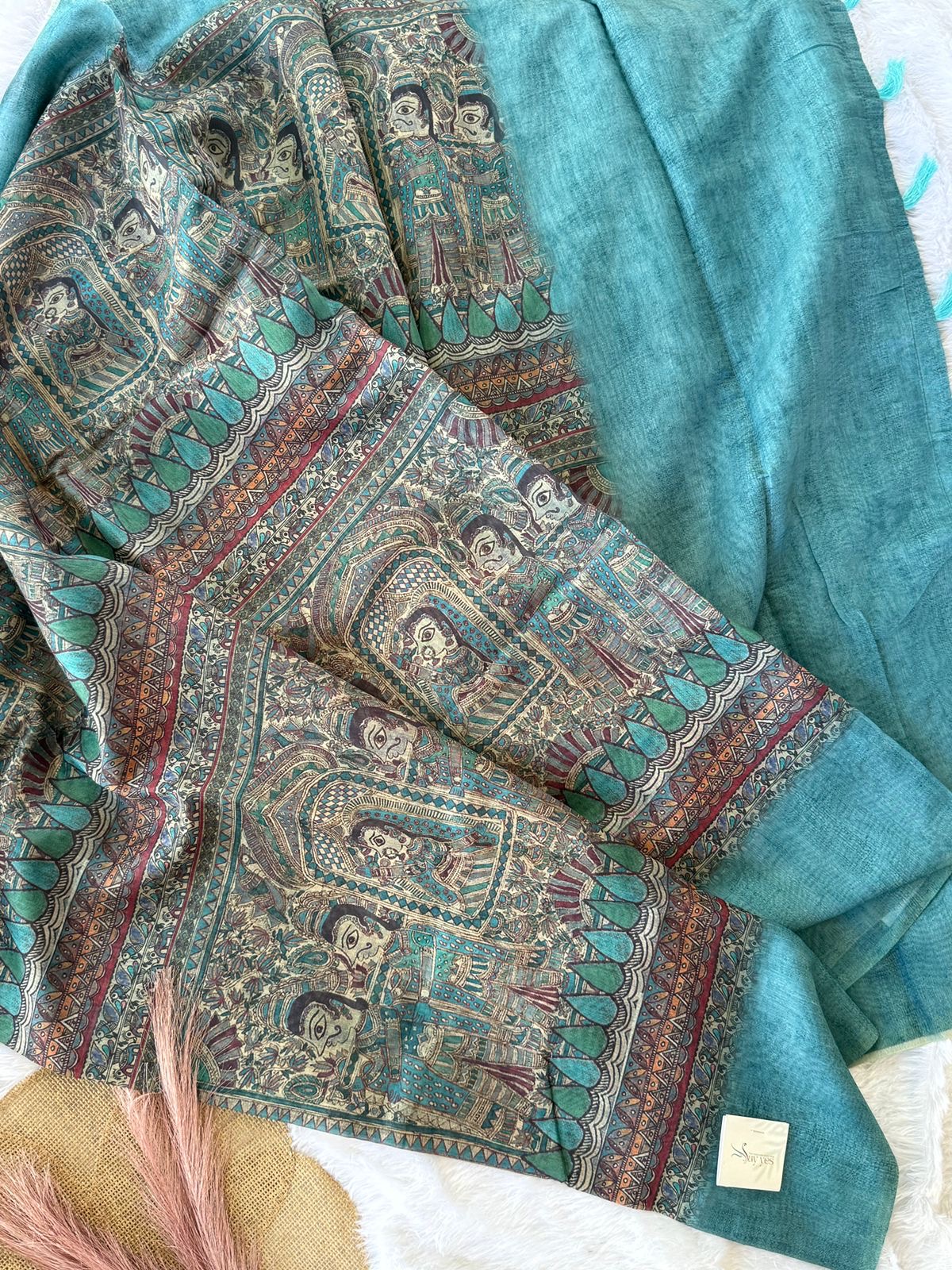 185035e5-5b17-4dd5-8d5f-f341d8d73676 Mrunal (Printed Chanderi) - Blue - Image 1