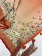 Sia (Embroidered Linen) - Tangerine - Image 4