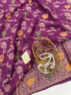 Madhuri (Banarasi silk) - Twilight purple - Image 2