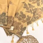 Let’s bloom (Muga cotton) - Walnut