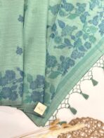 Let’s bloom (Muga cotton) - Soft blue