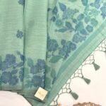 Let’s bloom (Muga cotton) - Soft blue