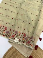 Ayla (Kora tissue silk) - Tea green - Image 2