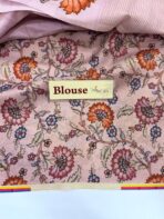 Varna Jaalam (Appliquéd Tussar) - Lilac - Image 4