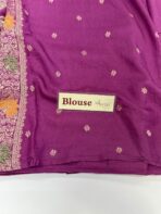 Madhuri (Banarasi silk) - Twilight purple - Image 4