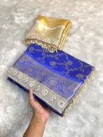 Sukhi (saree) - Royal blue - Image 2