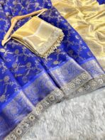 Sukhi (saree) - Royal blue