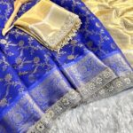 Sukhi (saree) - Royal blue