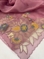 Merlin (Pure designer Organza) - Dusty Rose - Image 2