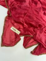 NoorPatta (Space silk saree) - Dusty Rose - Image 5