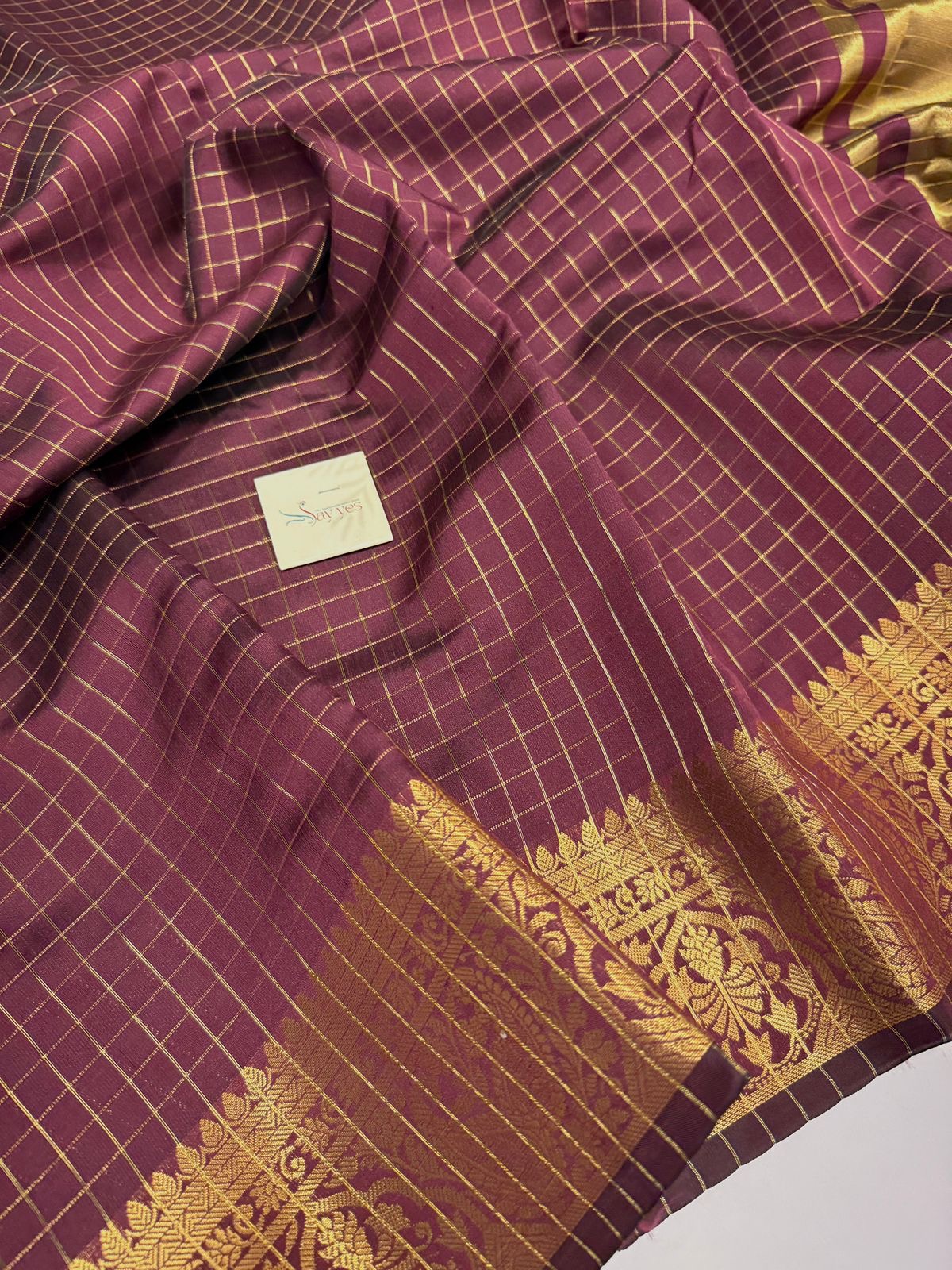 7662a4ed-3f26-4952-b0dd-ed416c6715fe Mayilini (Banarasi soft silk) - Coffee brown - Image 1