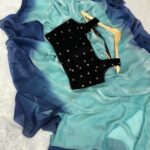 Aura (Dual tone space silk) - Sea blue