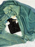 Aura (Dual tone space silk) - Peacock green - Image 2