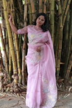 Merlin (Pure designer Organza) - Dusty Rose