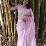 Merlin (Pure designer Organza) - Dusty Rose