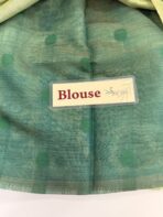 Let’s bloom (Muga cotton) - Grass green - Image 4