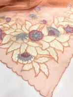 Merlin (Pure designer Organza) - Tangerine - Image 4