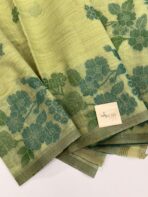 Let’s bloom (Muga cotton) - Grass green - Image 2