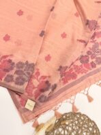 Let’s bloom (Muga cotton) - Warm peach