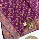 Madhuri (Banarasi silk) - Twilight purple