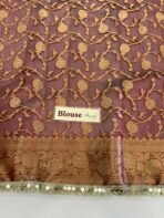 Antara (Banarasi tissue silk) - Regal Maroon - Image 4