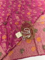 Madhuri (Banarasi silk) - Rose - Image 2