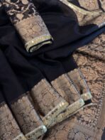 Antara (Banarasi tissue silk) - Luxe Black