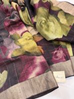 Amber light (Raw silk) - Deep brown