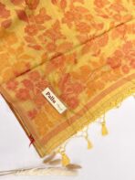 Let’s bloom (Muga cotton) - Marigold yellow - Image 3