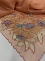 Merlin (Pure designer Organza) - Tangerine - Image 3