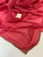 NoorPatta (Space silk saree) - Dusty Rose - Image 3