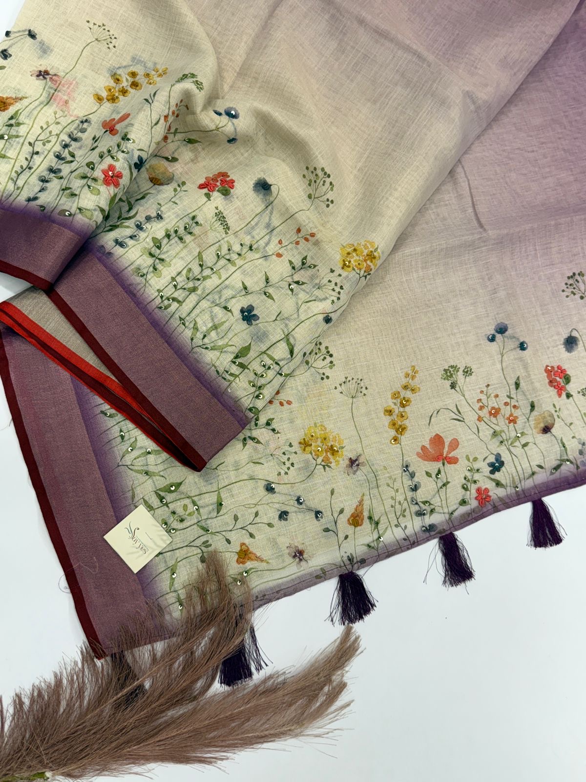 da0069d9-20c0-4314-8289-4994b217862c Sia (Embroidered Linen) - Purple - Image 1