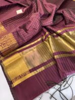 Mayilini (Banarasi soft silk) - Coffee brown - Image 4