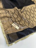 Antara (Banarasi tissue silk) - Luxe Black - Image 4